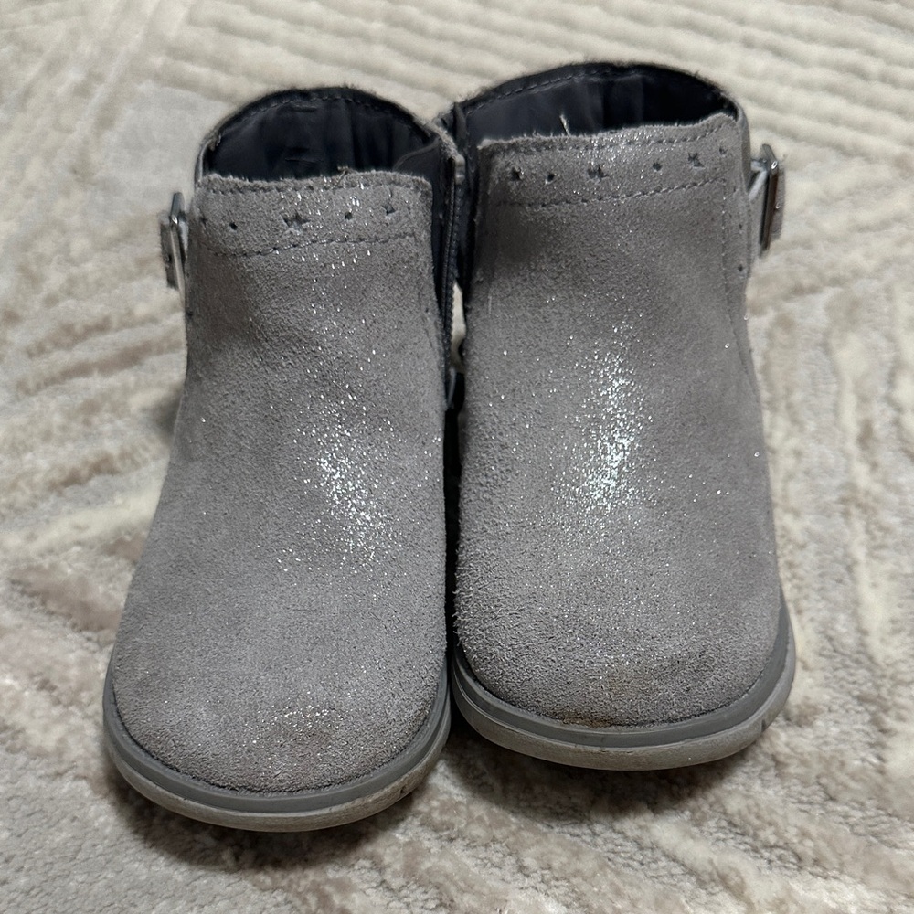 Stride Rite Sparkly Gray Kids Boots
